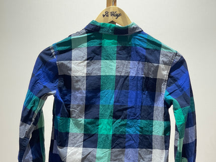 OLD NAVY Unisex Kids Check Shirt 7-8yrs