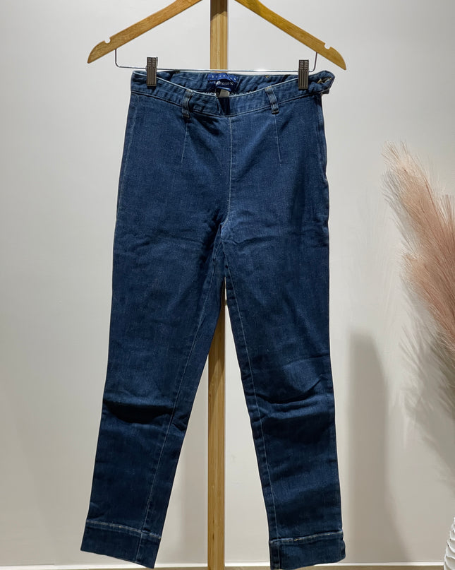 COTTON WORLD Women Regular Mid Rise Dark Blue Jeans S Size