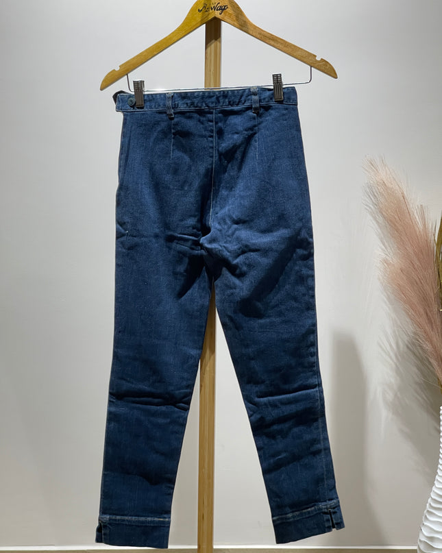 COTTON WORLD Women Regular Mid Rise Dark Blue Jeans S Size