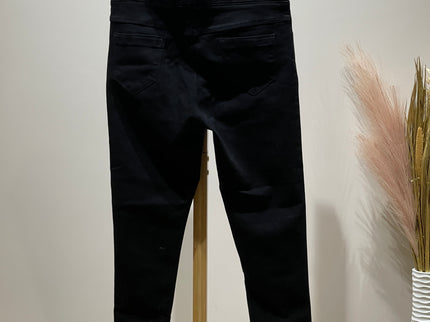 DEMOZA Womens Slim-Fit Black Jeans XL Size