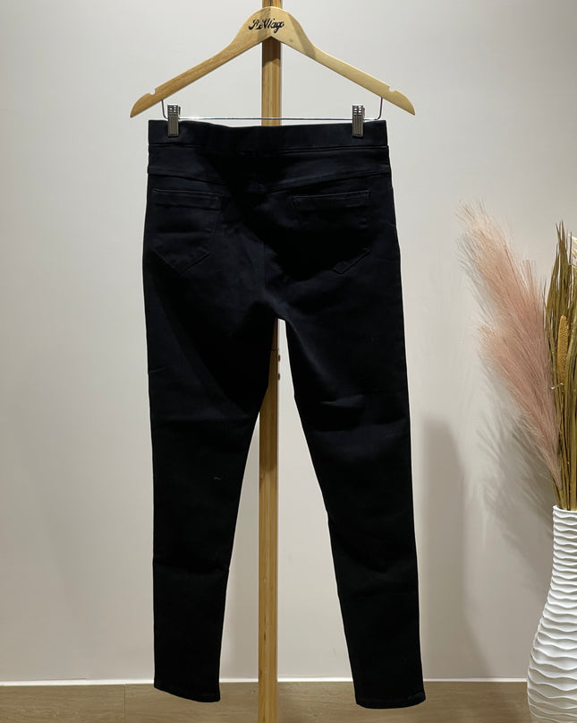 DEMOZA Womens Slim-Fit Black Jeans XL Size