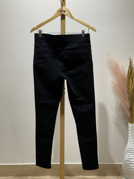 DEMOZA Womens Slim-Fit Black Jeans XL Size