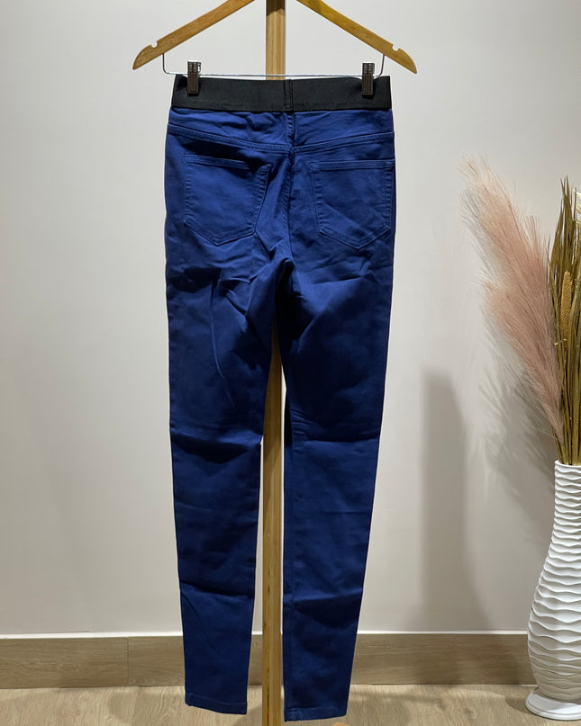 JEGGINGS Womens Blue Jeggings M UK 8 Size