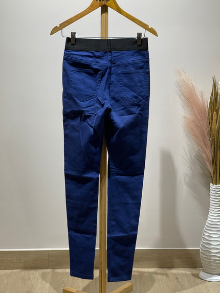 JEGGINGS Womens Blue Jeggings M UK 8 Size