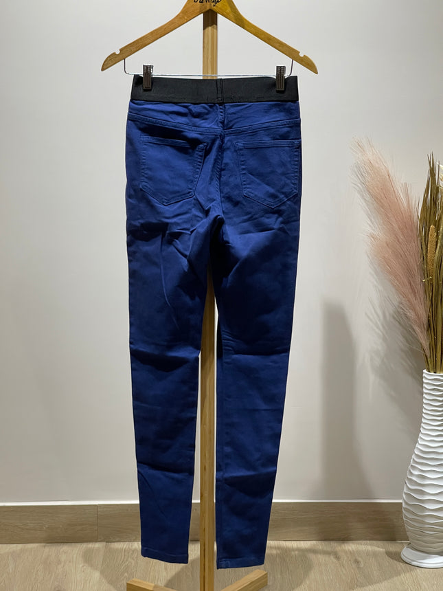 JEGGINGS Womens Blue Jeggings M UK 8 Size