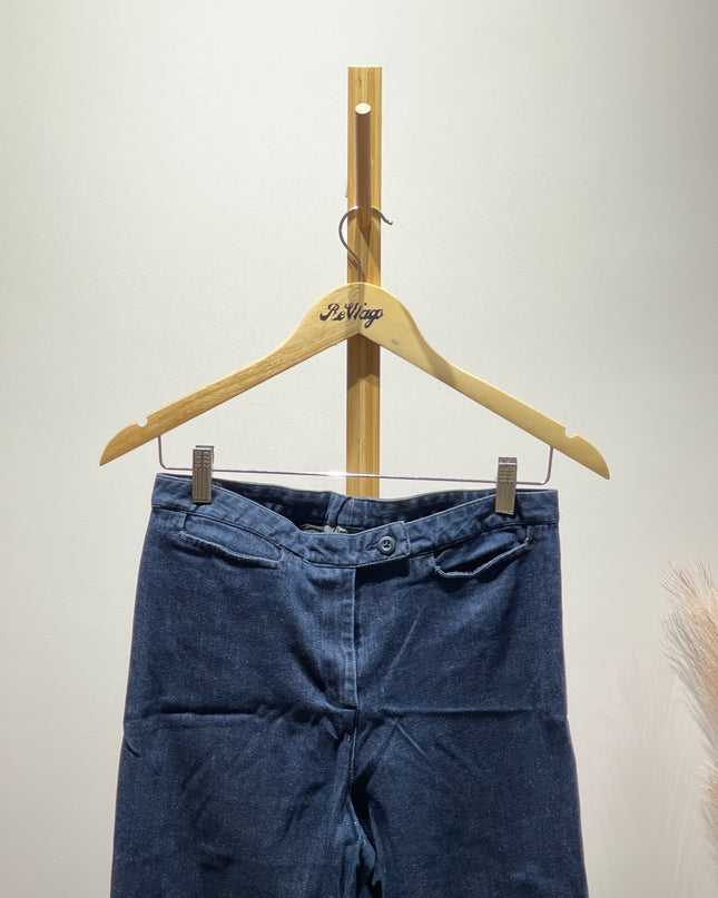 COTTON WORLD Women Casual Silm Fit Dark Blue Jeans S Size