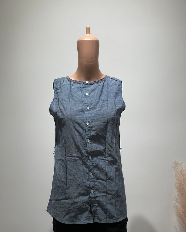 COTTON WORLD Women's self Design Tunic Self Gray Top - M Size