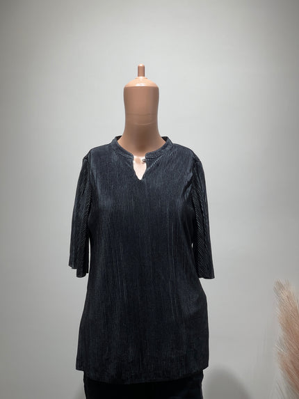 AND Women's Regular Sleeves  Black Women Top - M Size