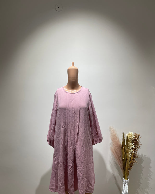 AND Women's Casual A-Line Pink  Dress - M Size