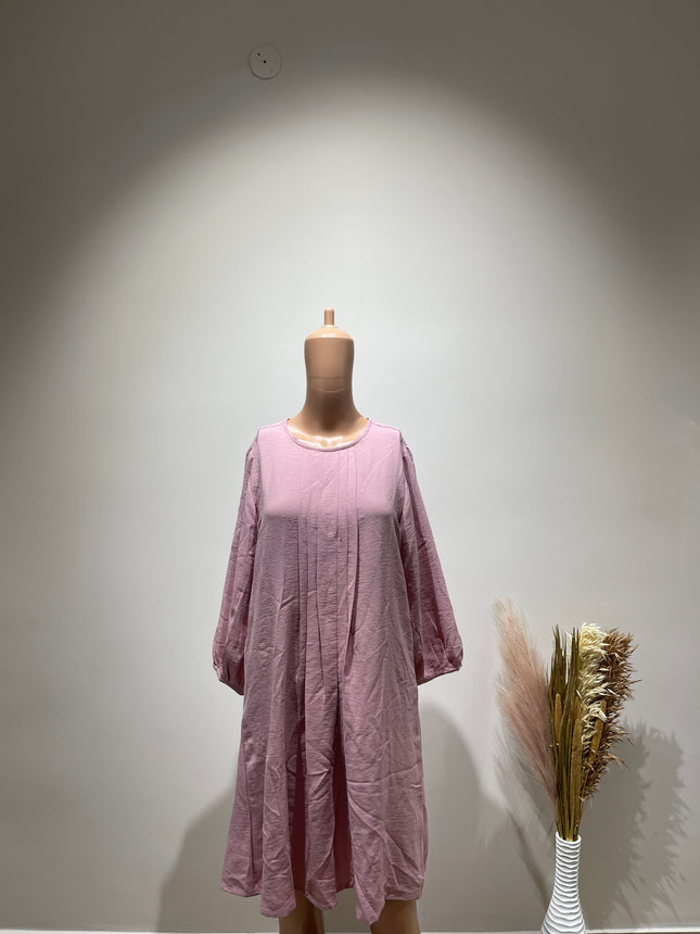 AND Women's Casual A-Line Pink  Dress - M Size