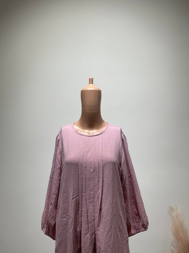 AND Women's Casual A-Line Pink  Dress - M Size