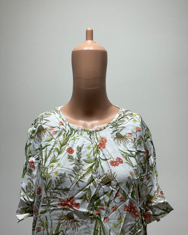 Marks & Spencer Women's Regular Fit White Top -  L Size