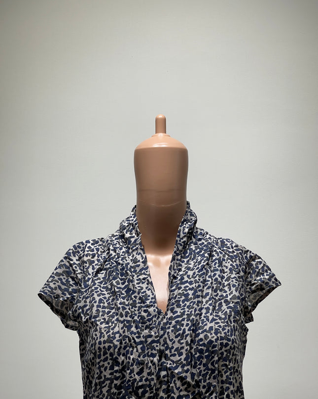 FRENCH CONNECTION Women's Floral Printed White Top M Size
