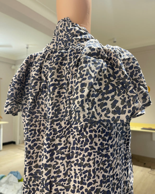 FRENCH CONNECTION Women's Floral Printed White Top M Size