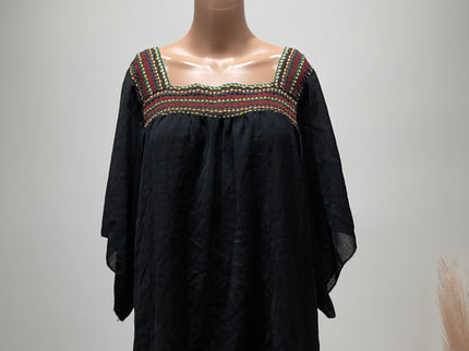 YI QING DAI Womens Black Top XL Size