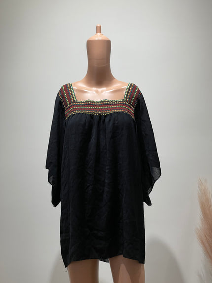 YI QING DAI Womens Black Top XL Size