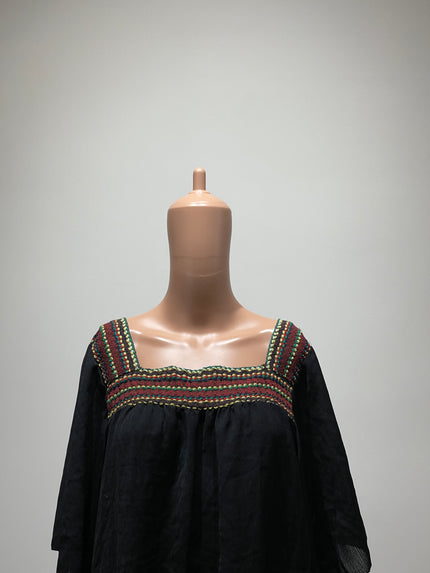 YI QING DAI Womens Black Top XL Size