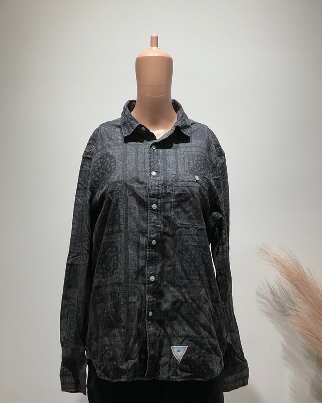 CHRISTIAN Womens Regular Fit Printed Spread Collar Casual Shirt - L Size
