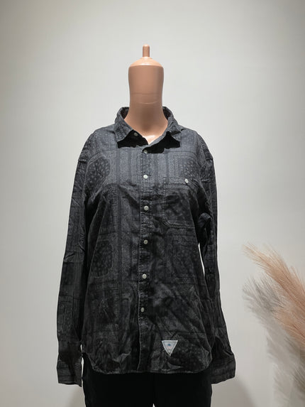 CHRISTIAN Womens Regular Fit Printed Spread Collar Casual Shirt - L Size