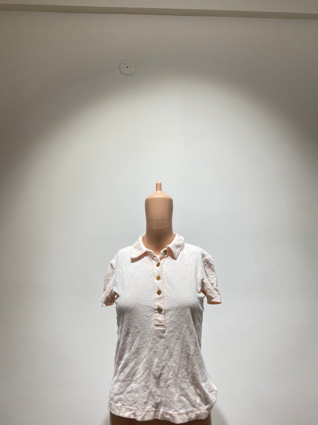 TORY BURCH Women's Casual Peach Shirt Top - S Size