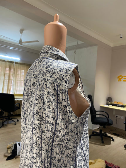 Women's Casual Printed White Shirt - M Size