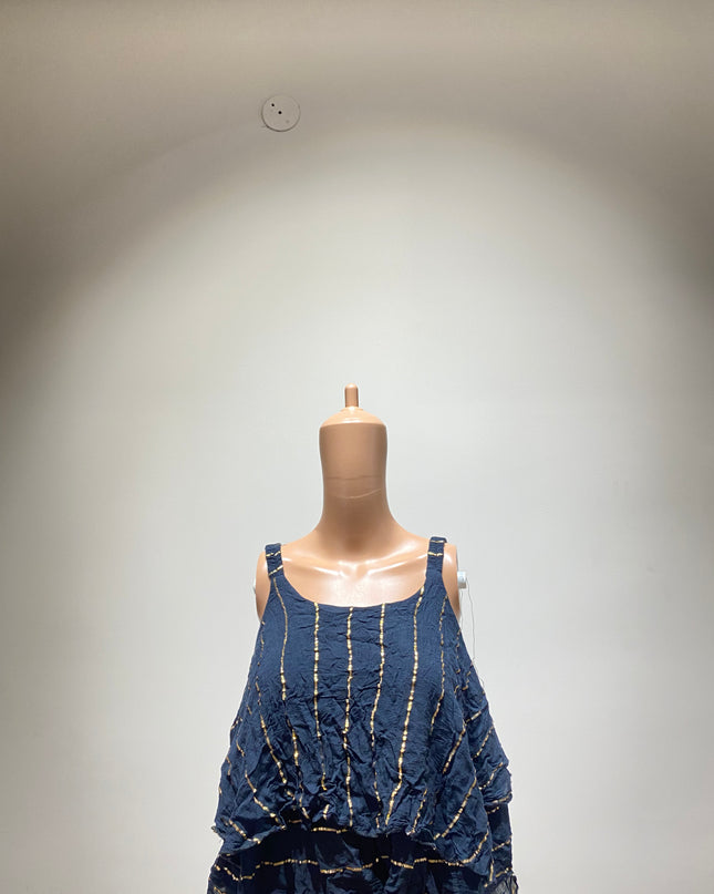 Women's Casual Navy Blue BallonTop - M Size
