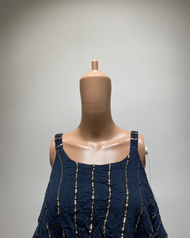 Women's Casual Navy Blue BallonTop - M Size