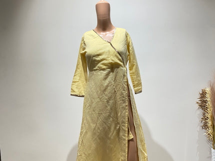 ABHISHTI Women's Causal Cream Kurta - M Size