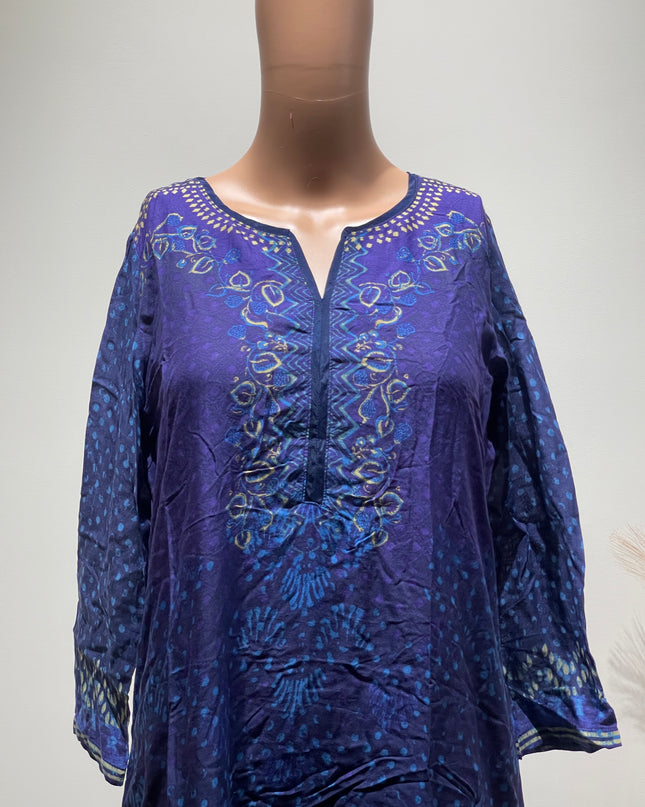 BIBA Womens Violet Churidar M Size