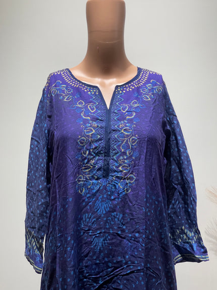 BIBA Womens Violet Churidar M Size
