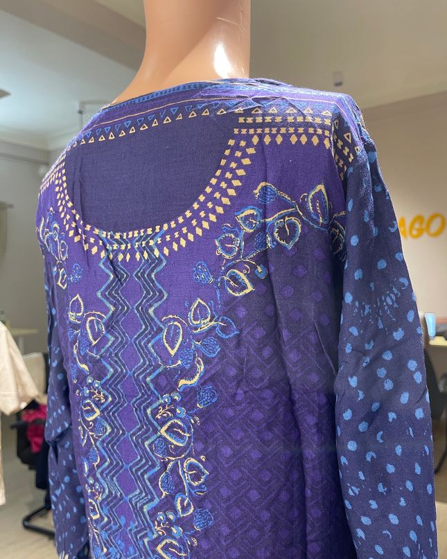 BIBA Womens Violet Churidar M Size