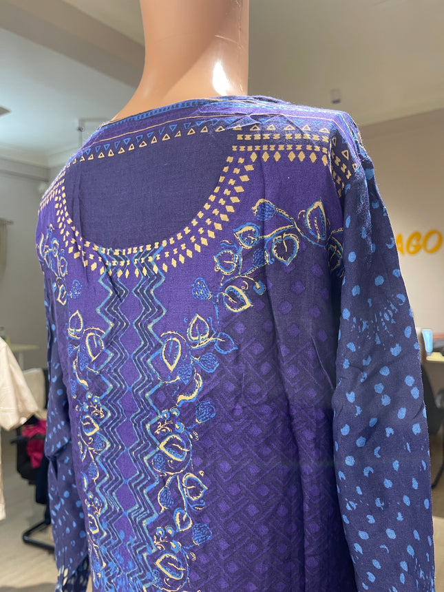 BIBA Womens Violet Churidar M Size