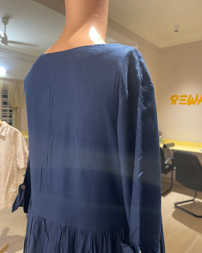 UTSA Womens Navy Blue Churidar L Size