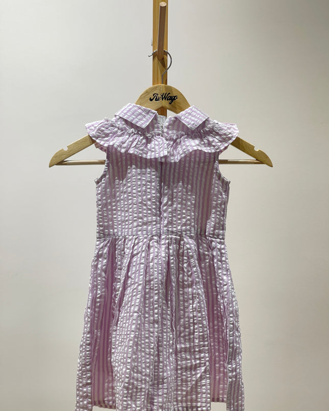Kids Girls Above Knee Casual Dress Purple (3-4) Years 104 cm