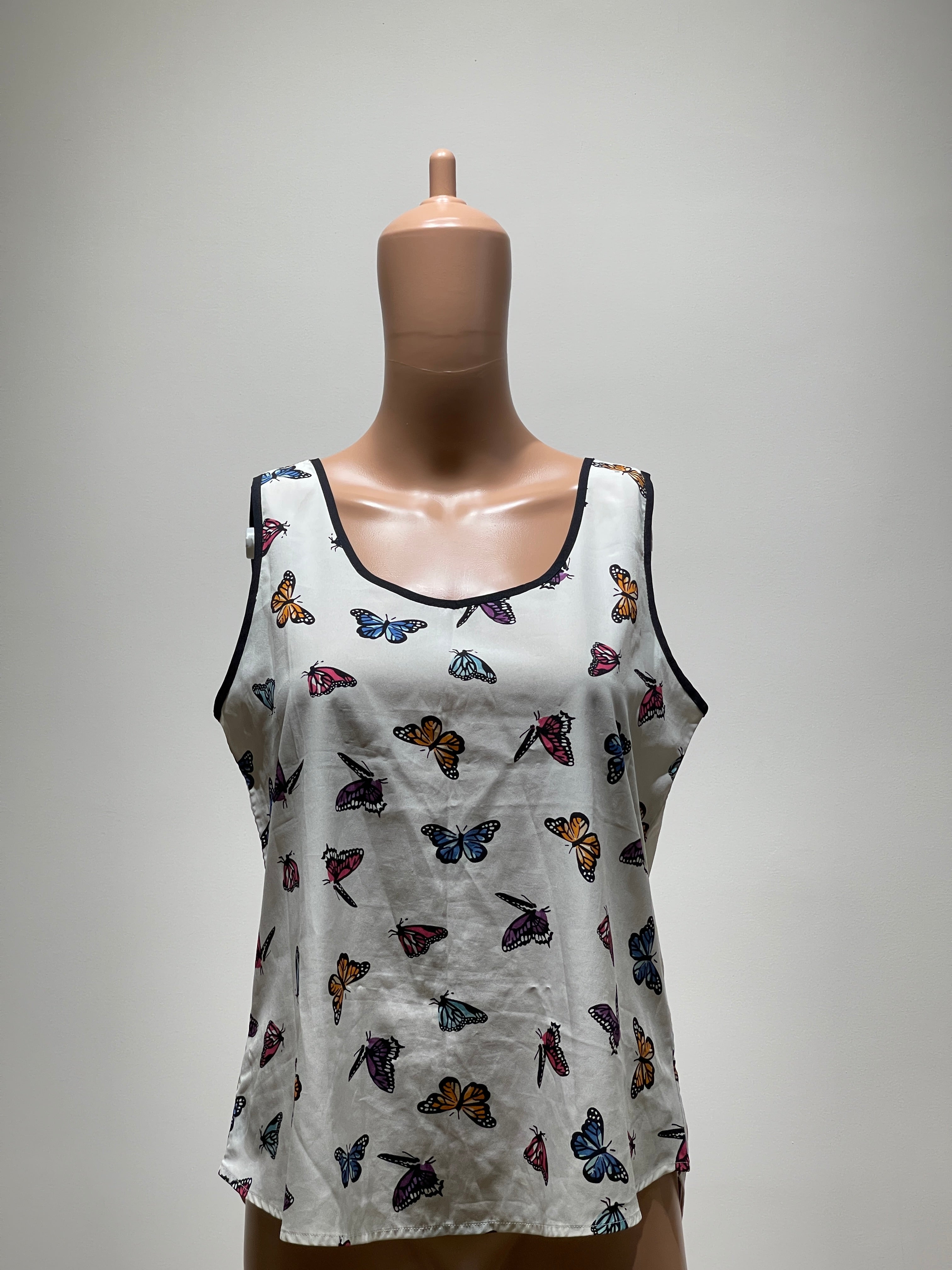 ONLY Womens Butterfly Print Relaxed Fit Top - M Size