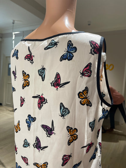 ONLY Womens Butterfly Print Relaxed Fit Top - M Size