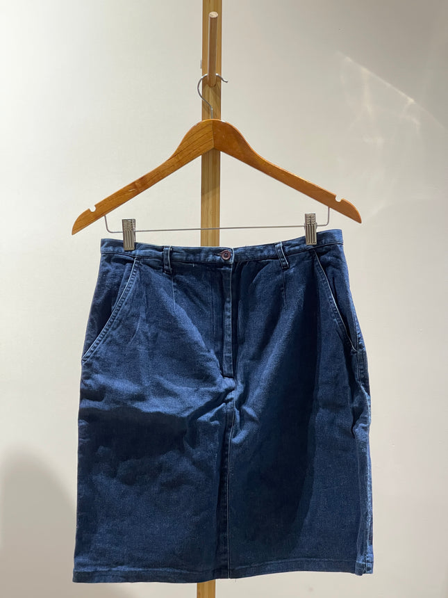 Weekender BLUES Women Washed Regular Blue Skirt - S Size