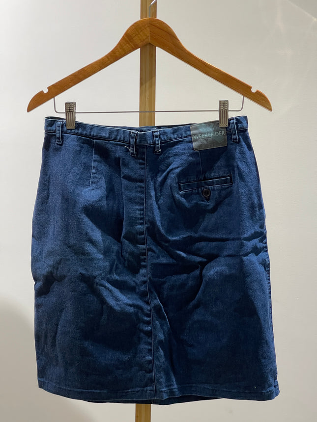Weekender BLUES Women Washed Regular Blue Skirt - S Size