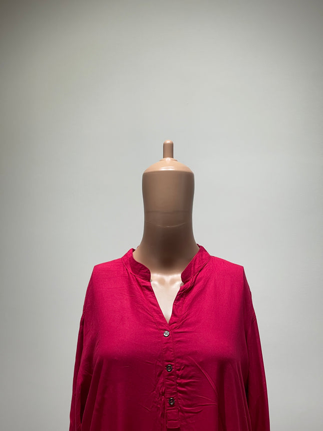 Womens  Viscose Rayon Pink Top - M Size