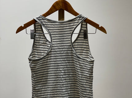 Women's Black & White Striped Top - M Size