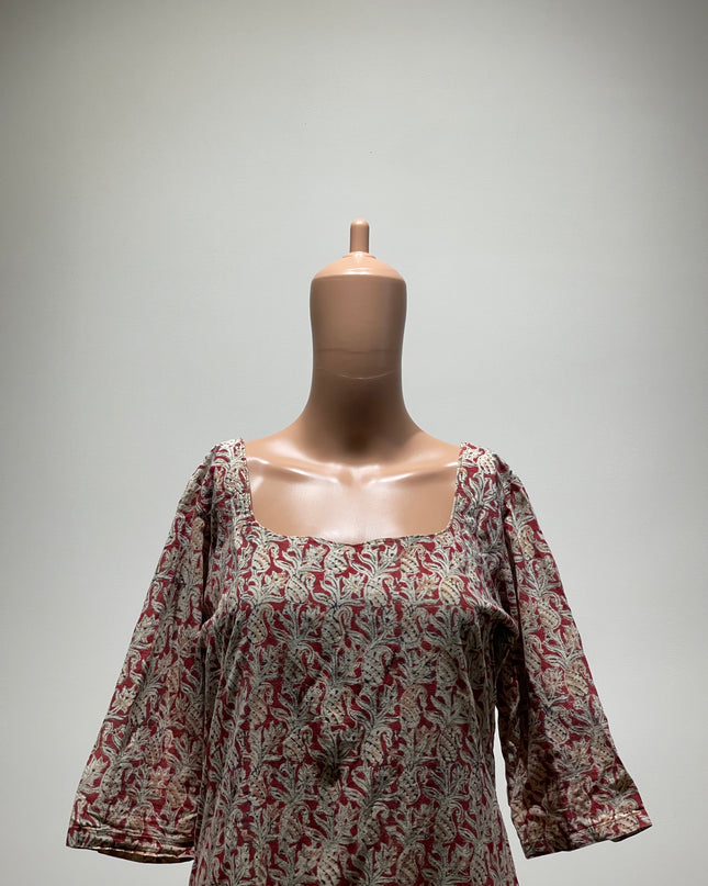 Womens Casual Round - Neck Straight Kurta - L size