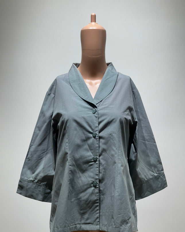 Womens Casual Flared Sleeves Solid Top - M Size