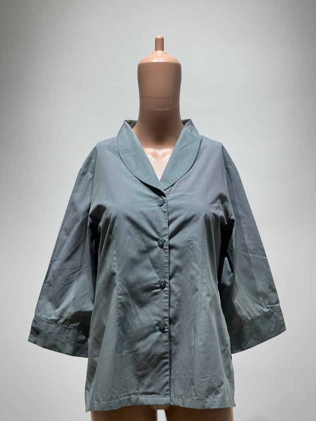 Womens Casual Flared Sleeves Solid Top - M Size