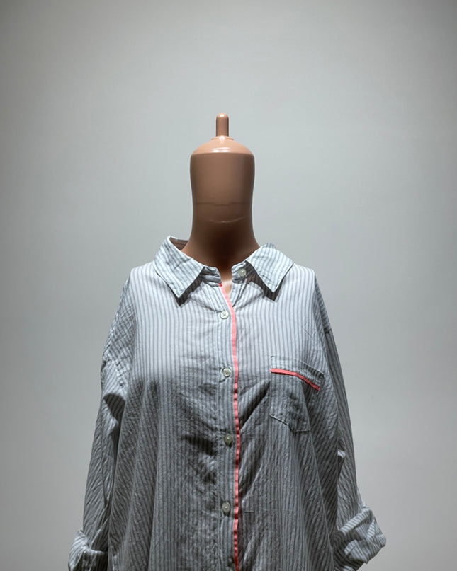 Womens Long Shirt Dress L Size