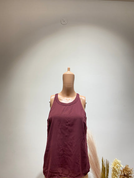 Women's Casual Maroon Top - M Size