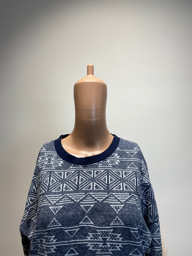 MAX Women's  Casual Blue T-Shirt - L Size