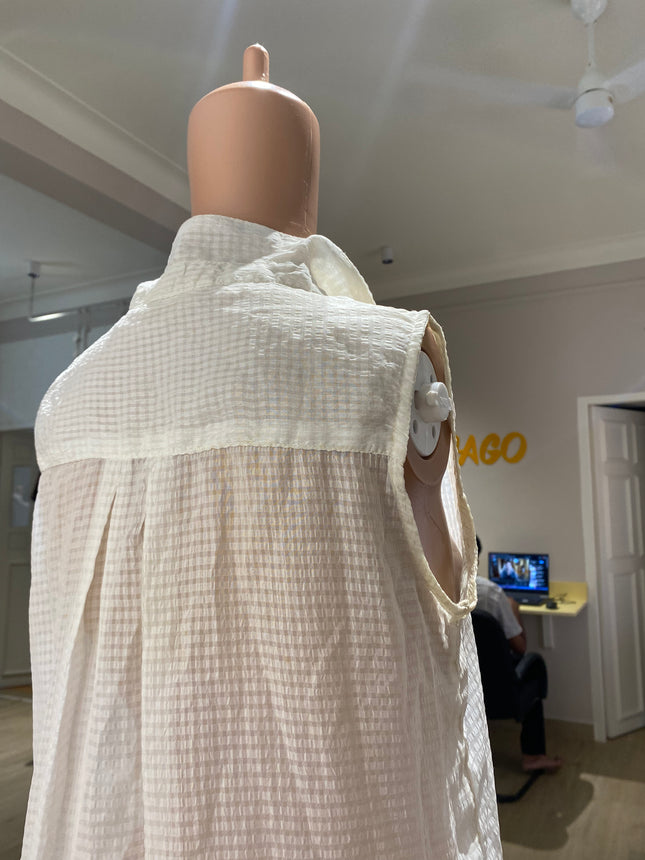 Women's Casual White Kurta - M Size