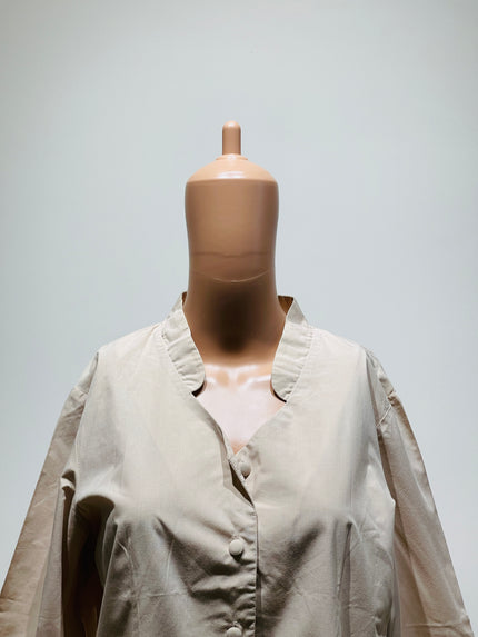 Women's Button-Front V-neck Top - L Size