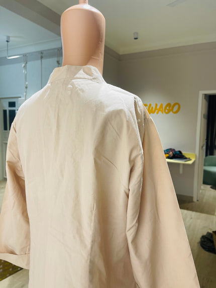 Women's Button-Front V-neck Top - L Size