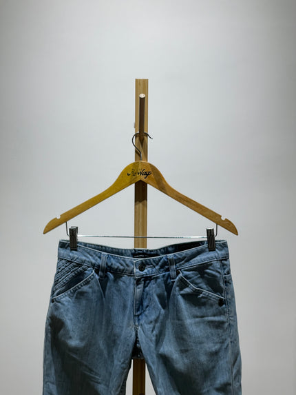 Womens Capri Blue 3/4 Jeans - S/M Size